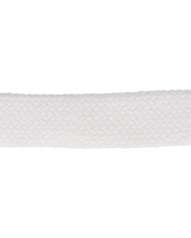 Bobina 20m Trenza tubular especial ropa deportiva blanca