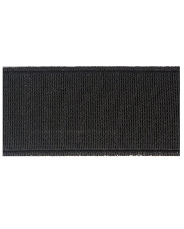 Bobina de 25m de elástico acanalado Negro