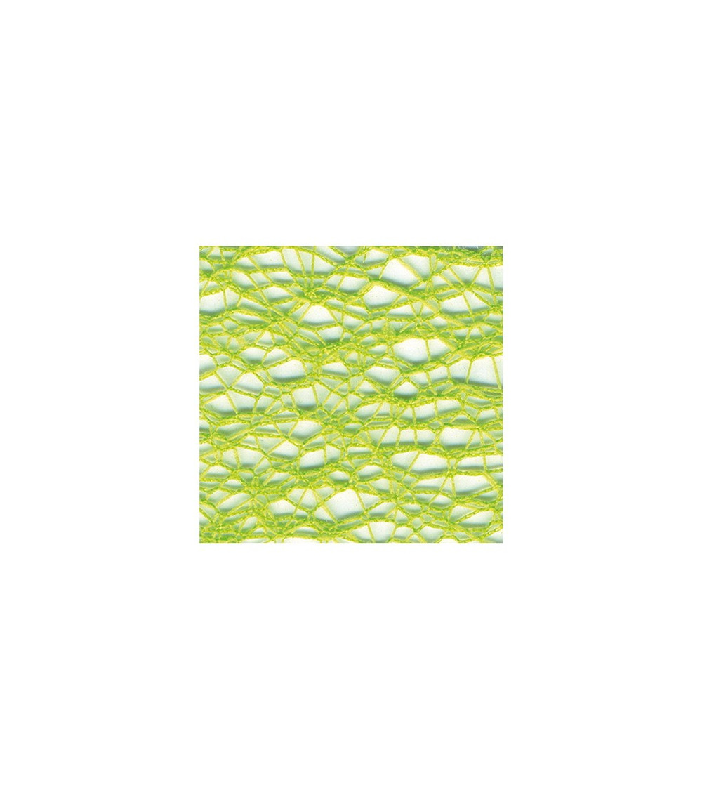 20m reel spider web ribbon 38mm Lime Green