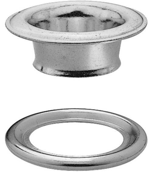 Prym Messingösen und Unterlegscheiben 14 mm silber + Werkzeug