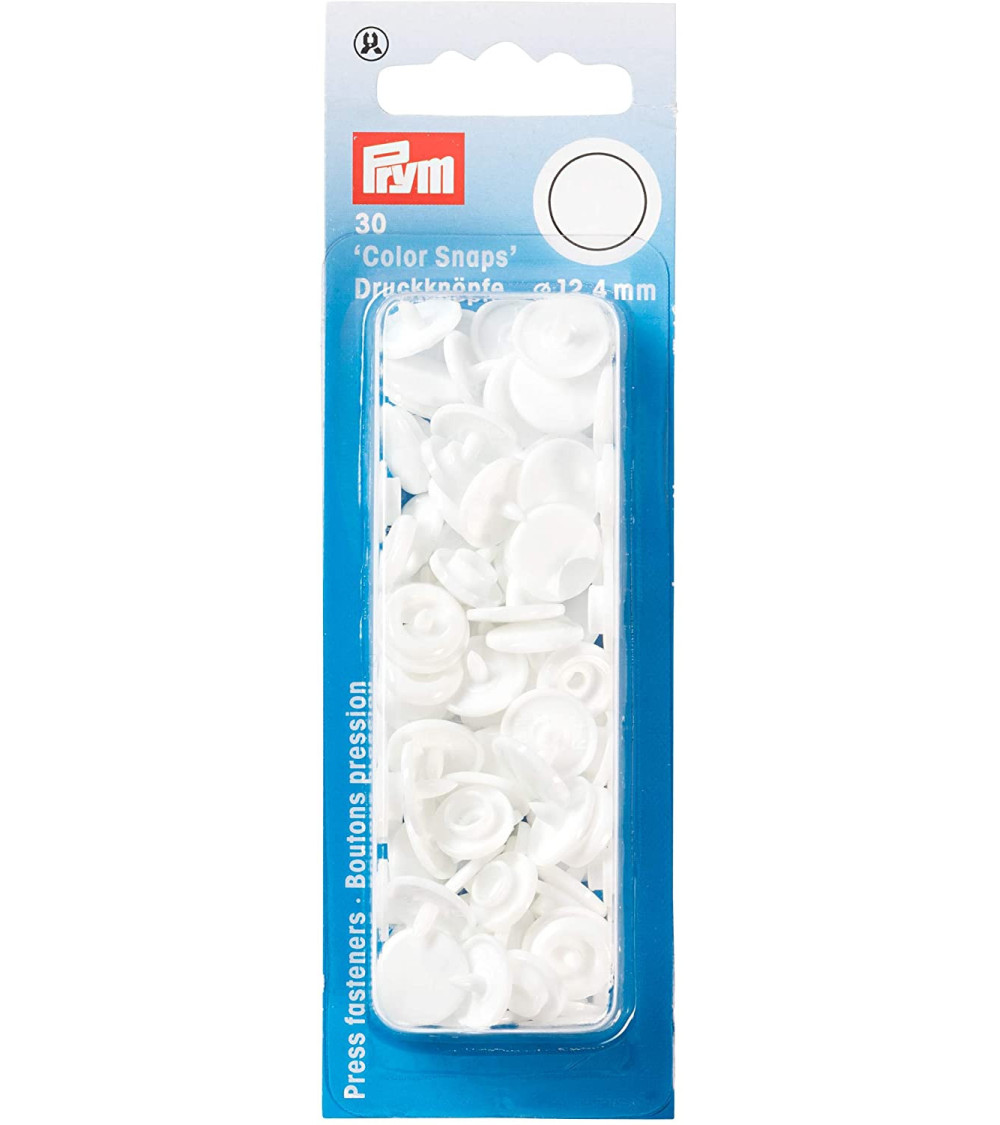 Prym ColorSnaps snap fasteners 12.4 mm white
