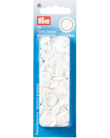 Prym ColorSnaps snap fasteners 12.4 mm white