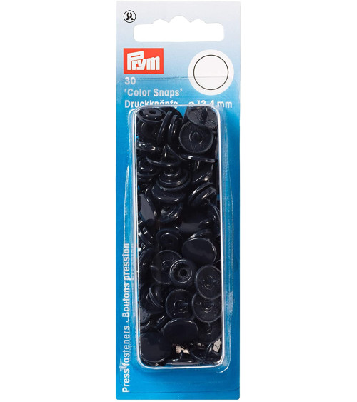 Prym Boutons pression ColorSnaps 12 mm bleu marine