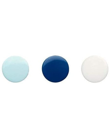 Prym Love Kunststoff-Druckknöpfe 12 mm blau/weiß/hellblau