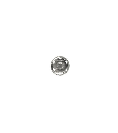 8 bottoni automatici argentati da cucire 11 mm