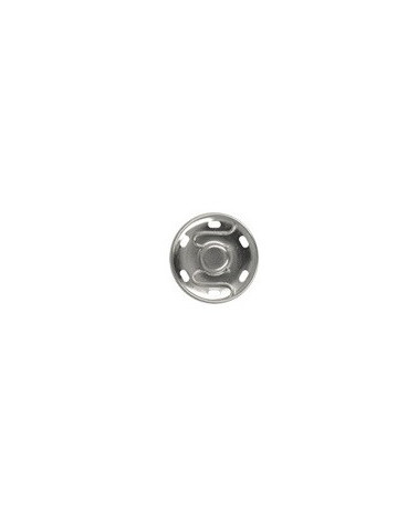 8 bottoni automatici argentati da cucire 11 mm