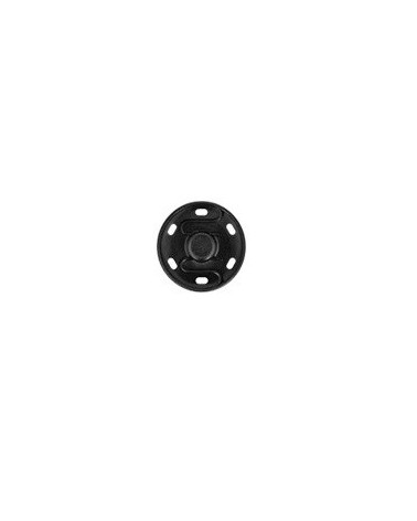 8 black snap buttons to sew on 13 mm