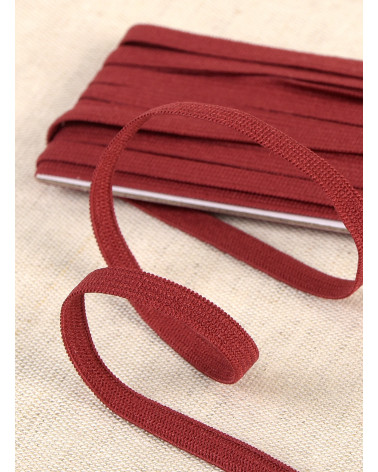 Burgundy soft elastic 5mx5mm Azo free