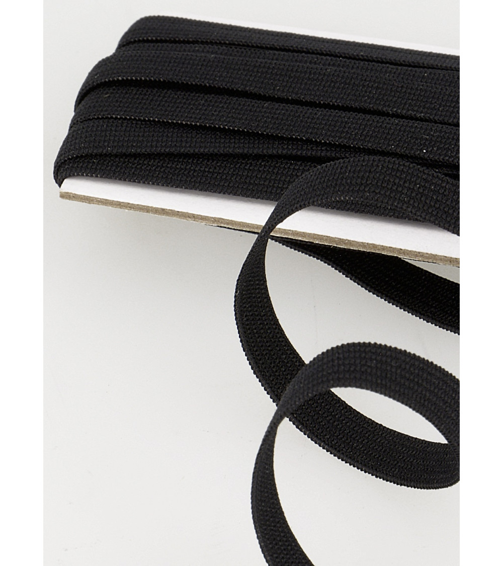 Soft black elastic 5mx5mm Azo free