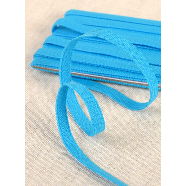 Elastique souple Turquoise 5mx5mm Azo free
