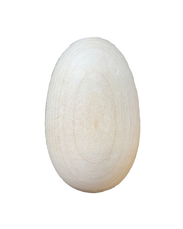 Natural wooden egg to darn or decorate Made In France
