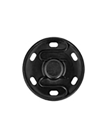 16 bottoni automatici da cucire 7mm neri