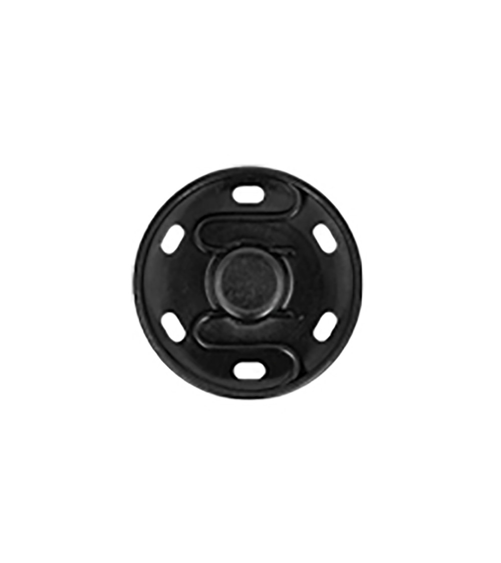 16 bottoni automatici da cucire 9 mm neri