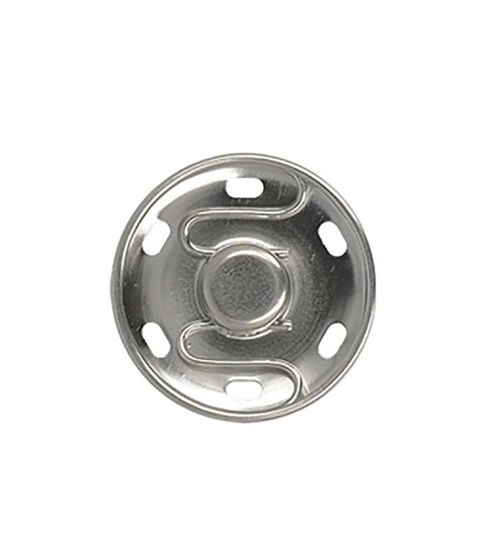 4 bottoni a pressione da cucire argento 16 mm