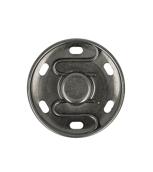 2 snap buttons to sew on 25mm black