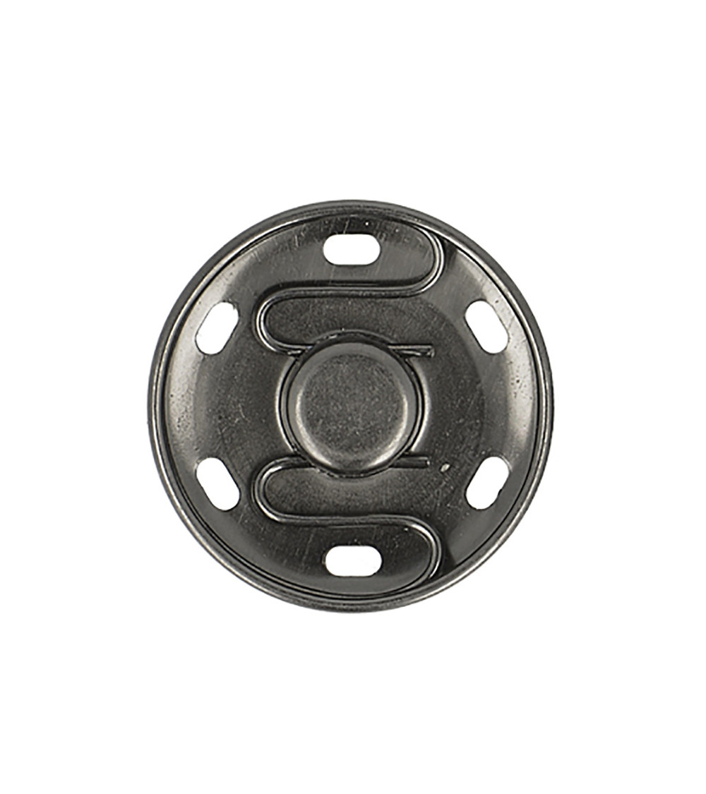 2 bottoni automatici da cucire 25 mm neri