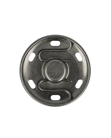 2 bottoni automatici da cucire 25 mm neri