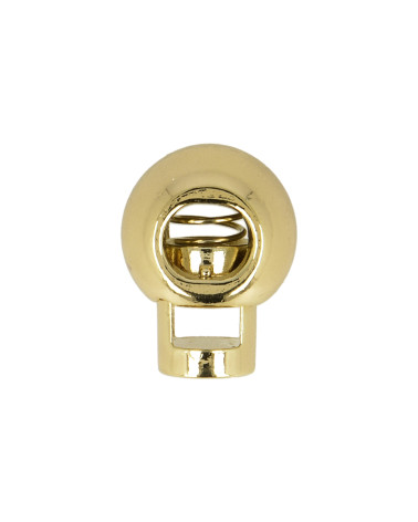 Set mit 2 Kugelschnurklemmen aus goldfarbenem Metall
