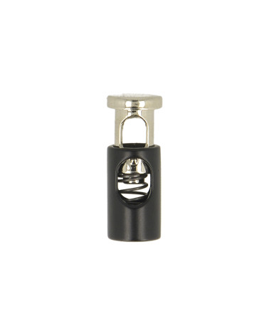Set di 2 serracavi in metallo nero/argento