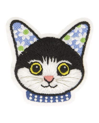 Toppa termoadesiva gattino nero 5 cm x 4,5 cm