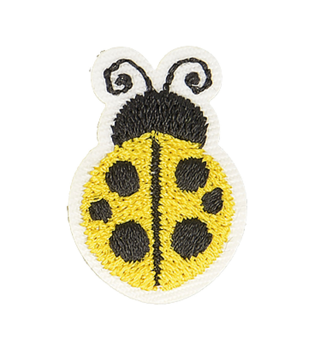 Ecusson thermocollant coccinelle yellow 2,5cm x 2cm