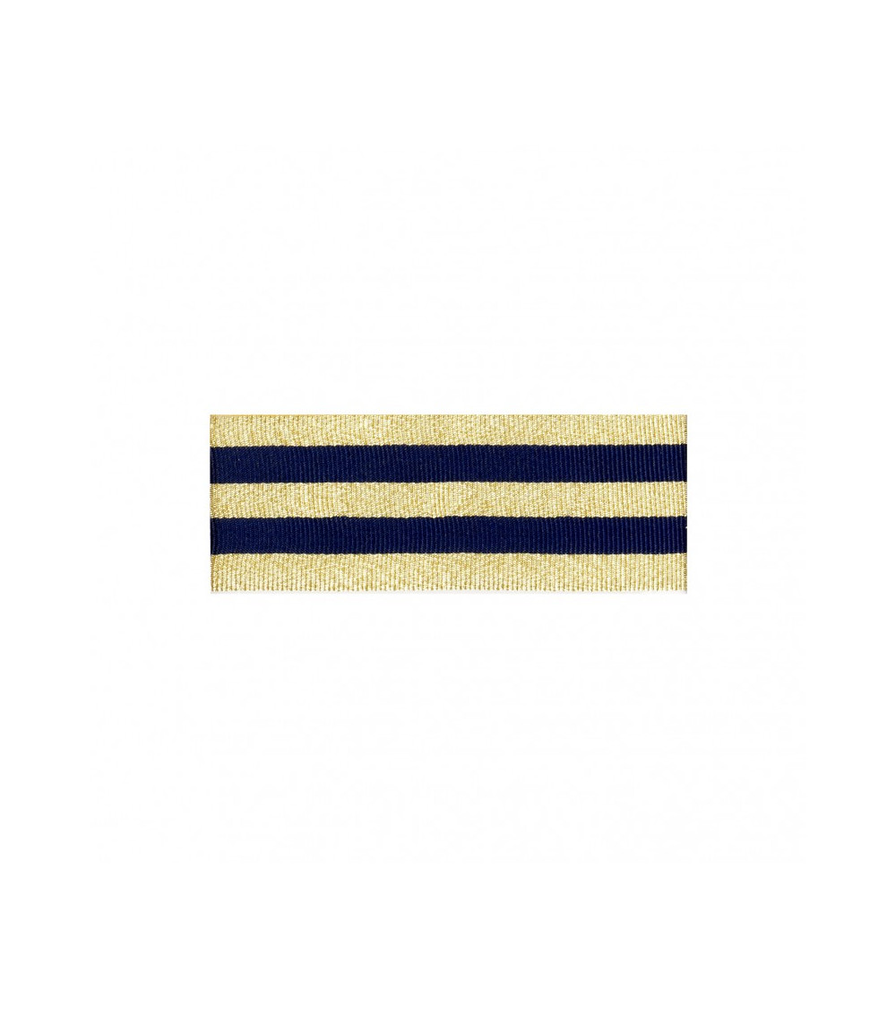 25-m-Rolle Galonstreifen Gold/Marineblau