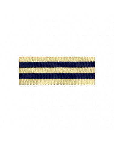 25m reel Galon strips gold/navy