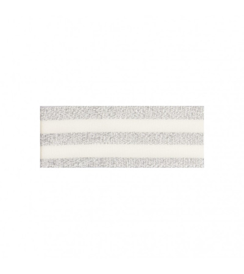 25m reel Galon strips silver/ecru