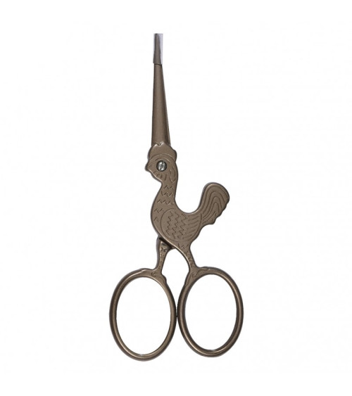 Rooster embroidery scissors