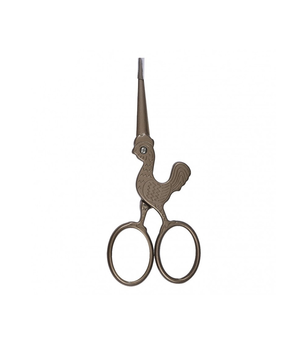 Rooster embroidery scissors
