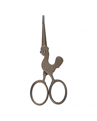 Rooster embroidery scissors