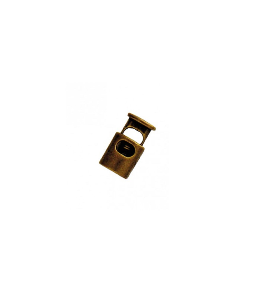 Juego de 2 abrazaderas para cordón de metal cobre envejecido