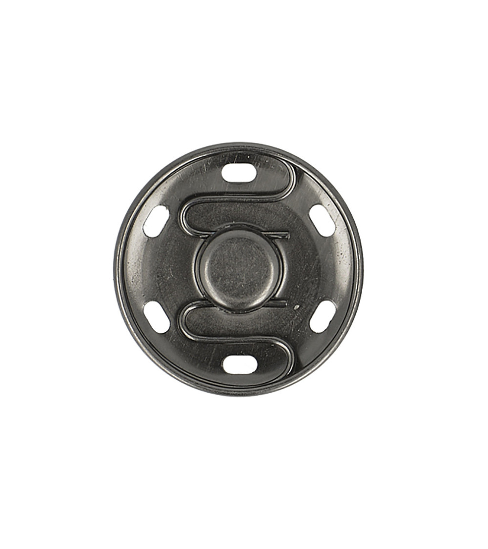 2 bottoni automatici da cucire 30 mm neri