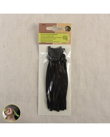 Clip per maschera regolabile - 3 paia nere