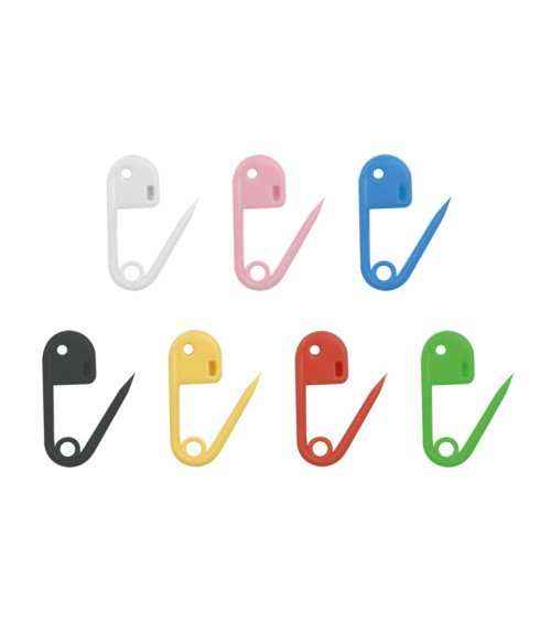 36 puntine da marcatura in plastica da 18 mm multicolori