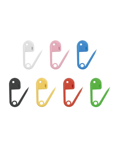 36 plastic marking pins 18mm multi-colored