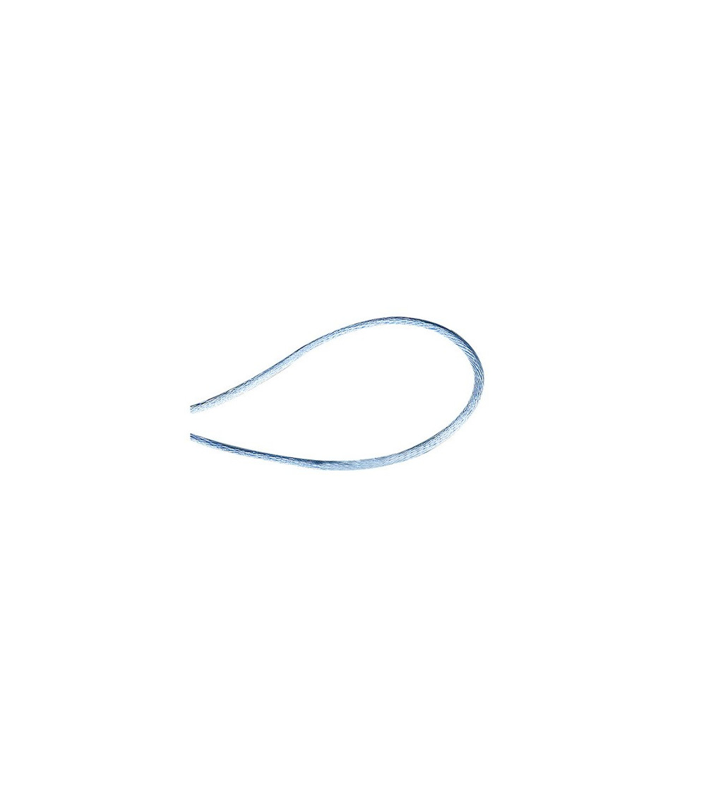 50m spool of sky blue polyester mouse tail cord