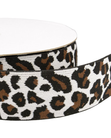 15m reel Panther elastic 40 mm Brown