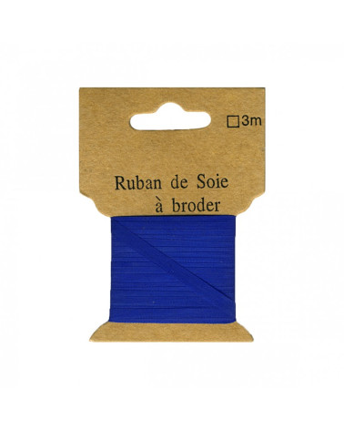 Silk ribbon for embroidery 4mm from 3 meters Cassis