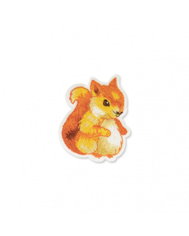 Set mit 3 Eichhörnchen-Aufnähern zum Aufbügeln, 5 x 6 cm