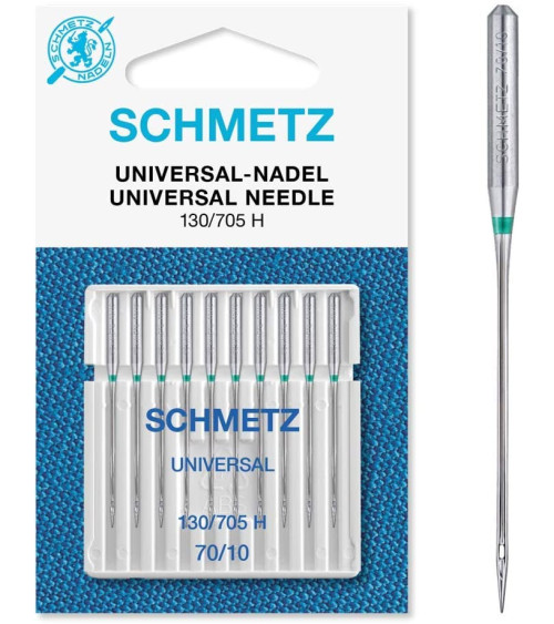 10 Schmetz universal needles 130/705 H size 70/10