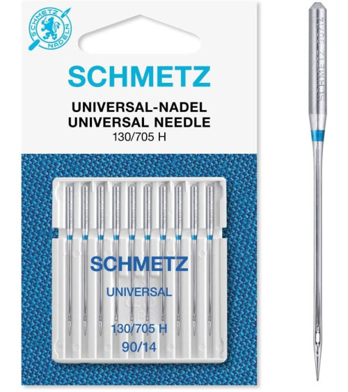 10 Schmetz universal needles 130/705 H size 90