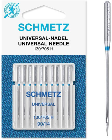 10 Schmetz universal needles 130/705 H size 90