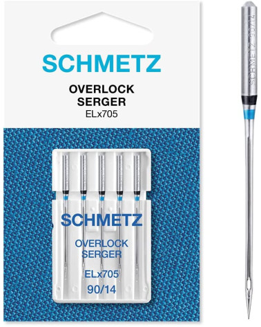 10 Aiguilles Schmetz Overlock ELx705 grosseur 90 - surjeteuse et MAC