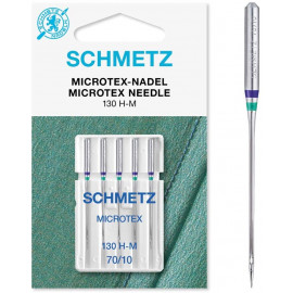5 Aiguilles Microtex Schmetz 130/705 H-M grosseur 70