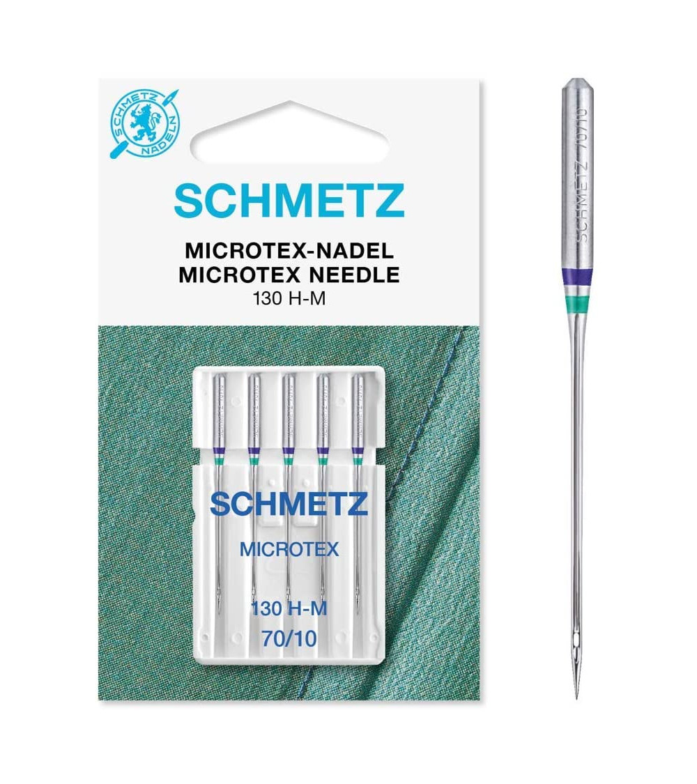 5 Microtex Schmetz Nadeln 130/705 HM Größe 70