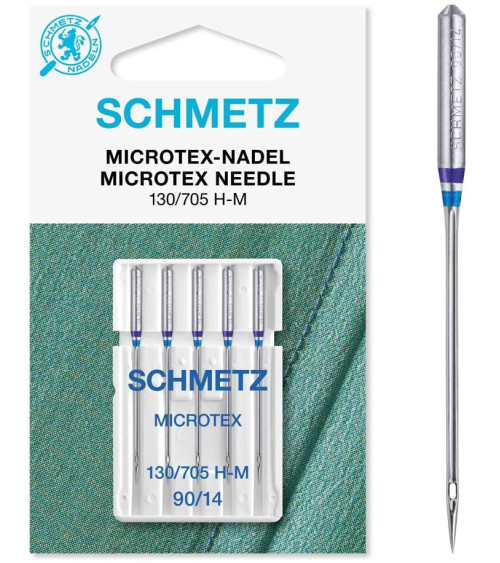 5 Aiguilles Microtex Schmetz 130/705 H-M grosseur 90