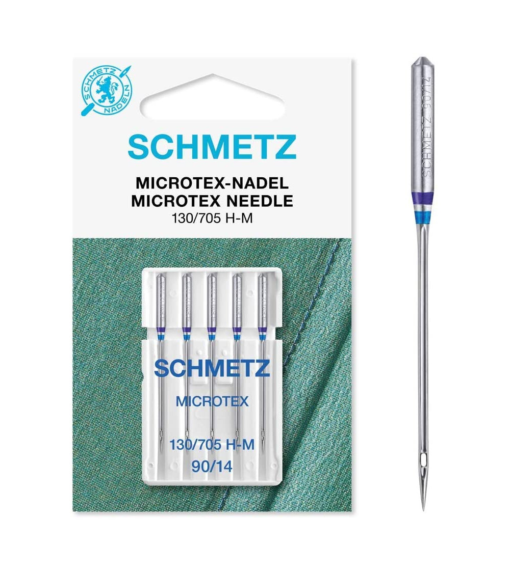 5 Aiguilles Microtex Schmetz 130/705 H-M grosseur 90