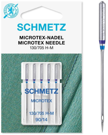 5 Microtex Schmetz Needles 130/705 H-M size 90