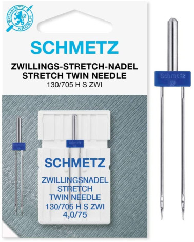 Aiguille double Schmetz Stretch 130/705 H-S ZWI